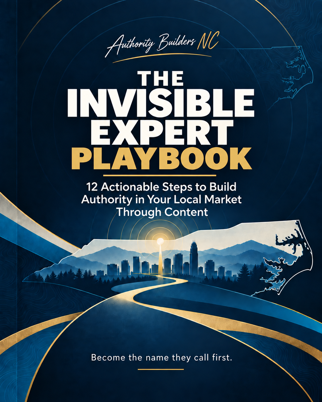 The Invisible Expert Playbook cover: 12 Actionable Steps to Build Authority in Your Local Market Through Content